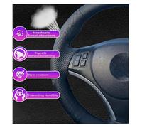 Steering Wheel Cover For Kia Sportage2 For Sportage 2005-2010 DIY Auto Case Black Microfibre Leather Car Steering Wheel Cover(Black)