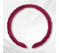 Steering Wheel Cover for Kia XCeed, Car Steering Wheel Protector, Interior Accessories Non-Slip Wave Design Breathable Soft Grip And All Season Protection,B-Red-O