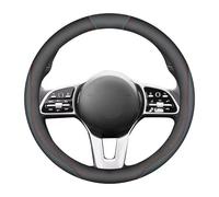 Steering Wheel Cover for Land Rover Defender/Freelander/Discovery 1 2 3 4 5, Leather Wheels Cover Sports Elastic Wheel Cover Anti-slip Elastic Auto Steering Protector,O