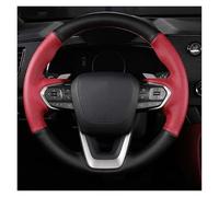 Steering Wheel Cover For Lexus NX 250 NX260 NX350 NX350h NX450h+ 2022-2024 Hand Stitched Red Black Genuine Leather Non-slip Car Steering Wheel Cover(Style 1)