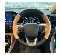 Steering Wheel Cover For Lexus NX 250 NX260 NX350 NX350h NX450h+ 2022-2024 Hand Stitched Red Black Genuine Leather Non-slip Car Steering Wheel Cover(Style 5)