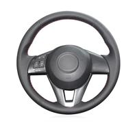 Steering Wheel Cover For Mazda 2 (DJ) Demio 2015-2017 Car Steering Wheel Cover Steering Wheel Protector,Red line
