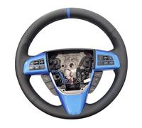 Steering Wheel Cover For Mazda 3 For Axela For Mazda 5 For Mazda 6 CX-7 CX-9 For MAZDA For SPEED3 (US) 2010-2013 Leather Car Steering Wheel Braid Cover Car Steering Wheel Cover(Red Blue Thread)