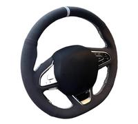 Steering Wheel Cover For Megane For Grand For Scenic For Kadjar For Koleos For Talisman For Espace Braid Car Steering Wheel Cover Anti-Slip Suede(Orange Thread)