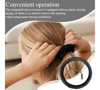 Steering Wheel Cover for Men - 12 V Soft Warm Breathable Car Steering Wheel Cover for Pick-Ups, SUV, Camping, Camping, Adventure, Travel, Road Trip, Work, Driver