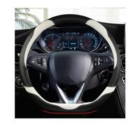 Steering Wheel Cover For Opel For Astra 2015-2021 For Corsa For Combo For Mokka 2018-2021 For Grandland X For Insignia CT Car Steering Wheel Cover D Shape Leather Steering Wheel Protectors(Color:WHITE
