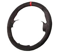 Steering Wheel Cover For Opel For Insignia 2008-2013 For Astra J For Cascada For Mokka 2012-2019 Car Steering Wheel Cover Carbon Fiber Stitched Leather(C Suede Red)
