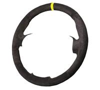Steering Wheel Cover For Opel For Insignia 2008-2013 For Astra J For Cascada For Mokka 2012-2019 Car Steering Wheel Cover Carbon Fiber Stitched Leather(C Suede Yellow)