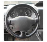 Steering Wheel Cover For Peugeot 207 For Expert For Partner For Citroen For Berlingo For Jumpy For Toyota Car Steering Wheel Cover Trim Soft Microfiber Leather Cover(Black Thread)