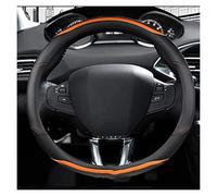 Steering Wheel Cover For Peugeot 208 2012~2018 Car Steering Wheel Cover Carbon Fibre + PU Leather Auto Accessories Interior(2)