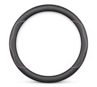 Steering Wheel Cover for Piaggio Vespa Primavera Sprint | Enhance driving control with micro perforated grip, non slip inner rubber lining, and durable dual stitched accent.