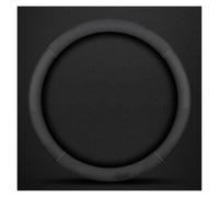 Steering Wheel Cover For Puma For Edge For Explorer Car Suede 3D Coining Logo Antislip Steering Wheel Cover Car Steering Covers(O Black)