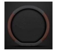 Steering Wheel Cover For Puma For Edge For Explorer Car Suede 3D Coining Logo Antislip Steering Wheel Cover Car Steering Covers(D Brown)