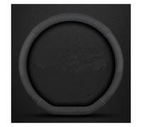 Steering Wheel Cover For Puma For Edge For Explorer Car Suede 3D Coining Logo Antislip Steering Wheel Cover Car Steering Covers(D Black)