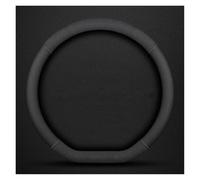 Steering Wheel Cover For Puma For Edge For Explorer Car Suede 3D Coining Logo Antislip Steering Wheel Cover Car Steering Covers(D BlackBreathable)