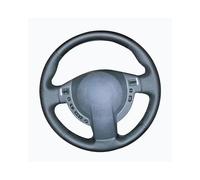 Steering Wheel Cover For Qashqai X-Trail For NV200 Rogue DIY Artificial Synthetic Material Black Car Steering Wheel Cover Car Steering Wheel Protector(Yellow Thread)