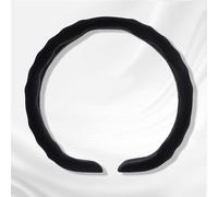 Steering Wheel Cover for Renault Zoe, Car Steering Wheel Protector, Interior Accessories Non-Slip Wave Design Breathable Soft Grip And All Season Protection,A-Black-D