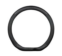 Steering Wheel Cover For Scenic For Clio For Laguna 2 3 4 5 Kangoo Fluence For Megane Trafic For Talisman For Twingo Kaptur Car Carbon Fiber Steering Wheel Cover Car Steering Wheel Cover(D Black)