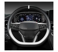 Steering Wheel Cover For Seat For Ibiza For FR 2018 2021 Car Steering Wheel Cover D Shape Anti-slip And Wear-resistant Auto Accessories Car Accessory Decoration(WHITE)