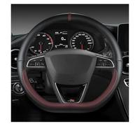 Steering Wheel Cover For Seat For Tarraco For Arona For Ateca For Ibiza For Toledo For Mii For Leon For Arosa For Exeo ST FR Microfiber Leather Car Steering Wheel Cover(WINE RED D SHAPE)