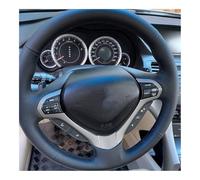 Steering Wheel Cover For Spirior For OId For Accord Hand-stitched Non-slip Black Microfiber PU Car Steering Wheel Cover Car Accessories