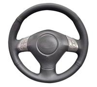 Steering Wheel Cover For Subaru For Impreza 2008 2009 2010 2011 For Forester 2008 2009-2012 For Legacy 2008-2010 For Exiga 2 Black Faux Leather Car Steering Wheel Cover(Red Blue Thread)