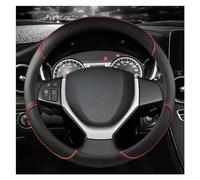 Steering Wheel Cover For Suzuki For Swift 2011-2016 For Vitara 2015-2019 For Celerio For SX4 For S-CROSS 2013-2019 PU Leather Car Steering Wheels Cover 38cm Steering Wheel Protector (Color : RED)