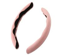 Steering Wheel Cover For Tesla For SUV For Model X Y For Suede Steering Wheel Protective Covers 2 Pcs Car Cover Auto Protector(C Pink)