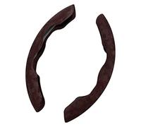 Steering Wheel Cover For Tesla For SUV For Model X Y For Suede Steering Wheel Protective Covers 2 Pcs Car Cover Auto Protector(E Coffee)