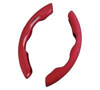 Steering Wheel Cover For Tesla For SUV For Model X Y For Suede Steering Wheel Protective Covers 2 Pcs Car Cover Auto Protector(Red)