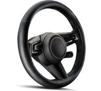 Steering Wheel Cover for Toyota Corolla E210 Touring Sports 2019, Carbon Fiber Microfiber Leather Sporty Automotive Grip Wrap Non-Slip Car Wheel Protector Black