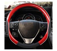 Steering Wheel Cover For Toyota E'Z For RAV4 2013-2019 For Corolla 2013-2017 For Scion IM 2016 For Auris 2013-2016 Leather Car Steering Wheel Cover Car Steering Wheel Cover(RED)