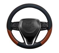 Steering Wheel Cover For Toyota For Altis For Vista For Aurion Car Steering Wheel Cover Leather Anti-slip Auto Accessories Car Steering Covers(Brown)