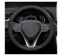 Steering Wheel Cover For Toyota For CHR For RAV4 For Corolla For Highlander For Prius For Yaris For Prius For RAIZE For RUSE For Auris Leather Car Steering Wheel Cover(Blue carbon fiber)