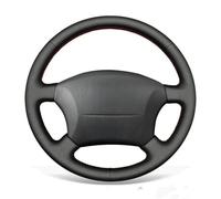 Steering Wheel Cover For Toyota For Land For Cruiser For Prado 1996 1997 1998 1999 2000-2002 Car Steering Wheel Cover Anti-Slip Black Artificial Leather Car Accessories(Black Thread)