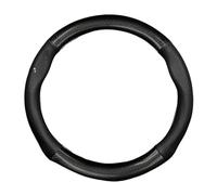 Steering Wheel Cover For Toyota For RAV4 2009 2010 2011 2012 For CVT 2013 2015 2016 2018 2019 For E-CVT 2020 2021 2022 Steering Wheel Cover Leather(Round Shape-Black)