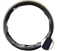 Steering Wheel Cover For Toyota For Sienna For Highlander 2020 2011 2022 Car Steering Wheel Braid Cover Microfiber Leather Non-slip(Blue Thread)