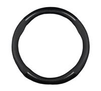 Steering Wheel Cover For Toyota For Sport For Camry For Corolla For Yaris Thin Universal Steering Wheel Cover Leather Carbon Fiber(Round-Black)