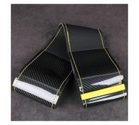 Steering Wheel Cover For Universal 38cm Wheels For Luxury Fashionable Durable Black Brown Carbon Fiber Hand Stitched Car Steering Wheel Cover(Yellow)
