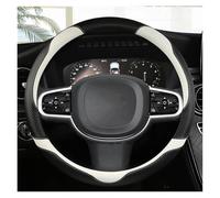 Steering Wheel Cover For Volvo XC40 XC60 XC90 V40 S90 S80 S60 S40 Carbon Fiber Leather Car Steering Wheel Cover Non-slip Auto Interior Accessories Car Accessory Decoration(WHITE)