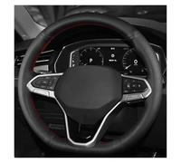 Steering Wheel Cover For VW For Atlas For Golf 8 Mk8 For Polo For Jetta For Passat B9 For Tiguan For Sharan Microfiber Leather Car Steering Wheel Cover Car Steering Wheel Cover(Red Blue Thread)