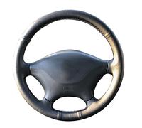 Steering Wheel Cover For VW For Crafter 2006-2016 Customized DIY Car Steering Wheel Cover Leather Braid For Steering Wheel (Color : Black thread)
