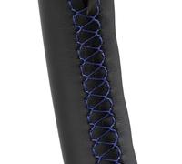 Steering Wheel Cover For VW For POLO 6N2 For LUPO 2000 99A 2008 For GOLF MK4 Hand-sewing DIY Microfiber Leather Braid On The Steering Wheel Cover(Blue Thread)