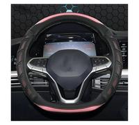 Steering Wheel Cover For VW For Teramont For Atlas For T-Roc For T-cross 2017 2018 2019 2020 2021 D Shape Car Steering Wheel Cover Car Steering Covers(Pink)