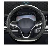 Steering Wheel Cover For VW For Teramont For Atlas For T-Roc For T-cross 2017 2018 2019 2020 2021 D Shape Car Steering Wheel Cover Car Steering Covers(WHITE)