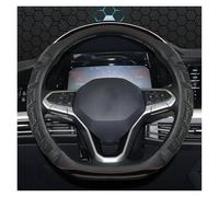 Steering Wheel Cover For VW For Teramont For Atlas For T-Roc For T-cross 2017 2018 2019 2020 2021 D Shape Car Steering Wheel Cover Car Steering Covers(Black)