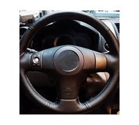 Steering Wheel Cover For Yaris Vios For RAV4 2006 2007 2008 2009 Car Steering Wheel Braid Cover Black Hand Sewing Microfiber Synthetic material Car Steering Wheel Protector(Blue thread)
