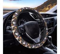 Steering Wheel Cover Halloween Ghost Pumpkin Purple Car Interior Accessory Comfortable & Durable Protector Stretch For Truck Auto Suv 38Cm