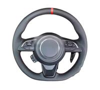 Steering Wheel Cover Hand Stitched Microfibre Leather Car Steering Wheel Cover For Suzuki For Jimny For Sierra For Swift Sport Teszt Baleno 2018-2022(Red Thread)