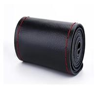 Steering Wheel Cover Hand-Stitched Steering Wheel Cover 36-40cm DIY Leather Braid on the With Needles Thread Car-Styling Steering Covers(Red Thread 40cm 1)